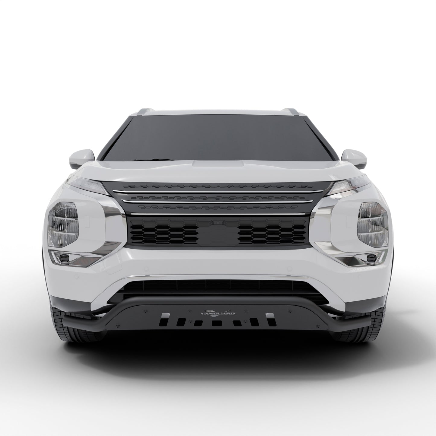 Vanguard Black Powdercoat Front Guards Front Runners Bumper Guard for 2022-2024 mitsubishi outlander
