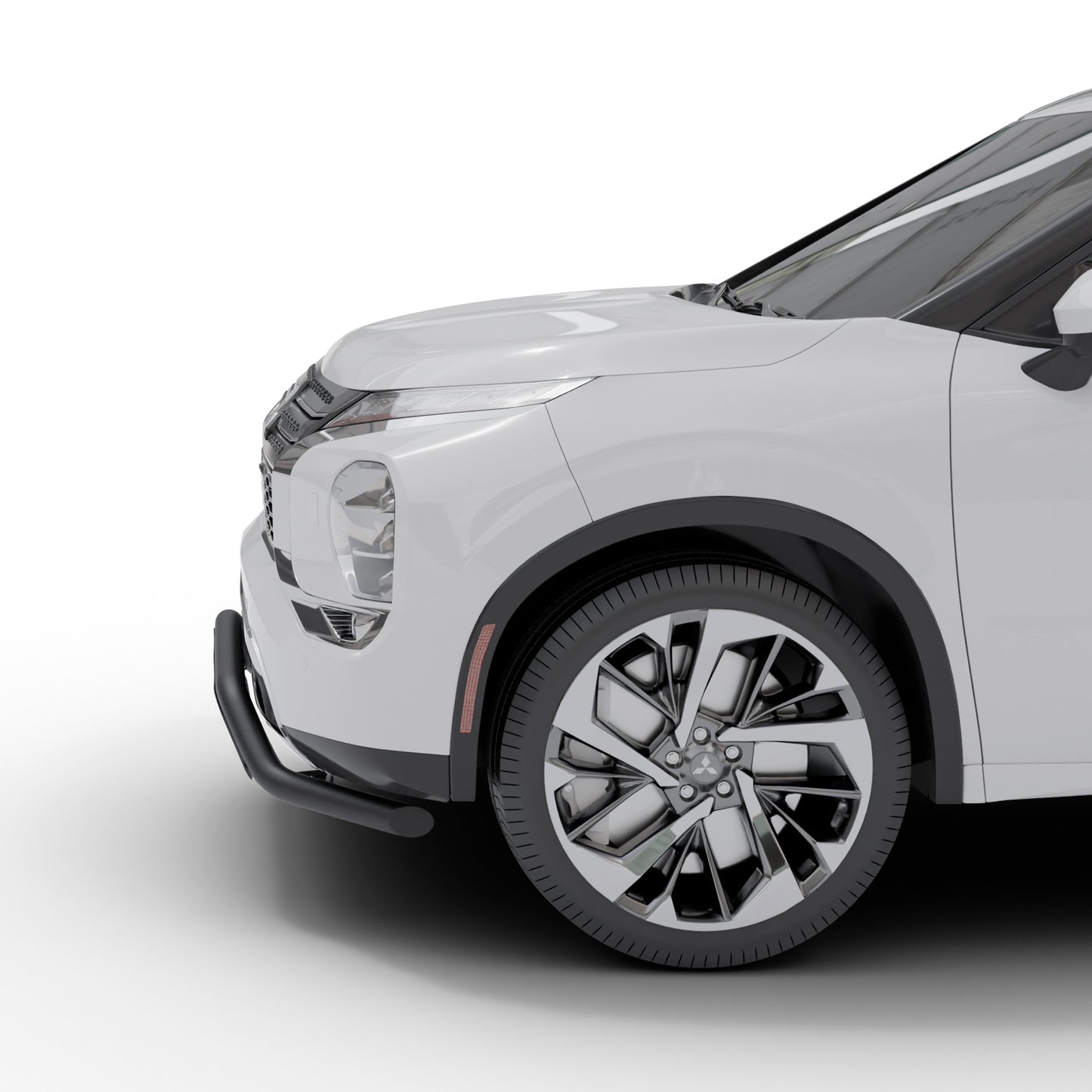 Vanguard Black Powdercoat Front Guards Front Runners Bumper Guard for 2022-2024 mitsubishi outlander
