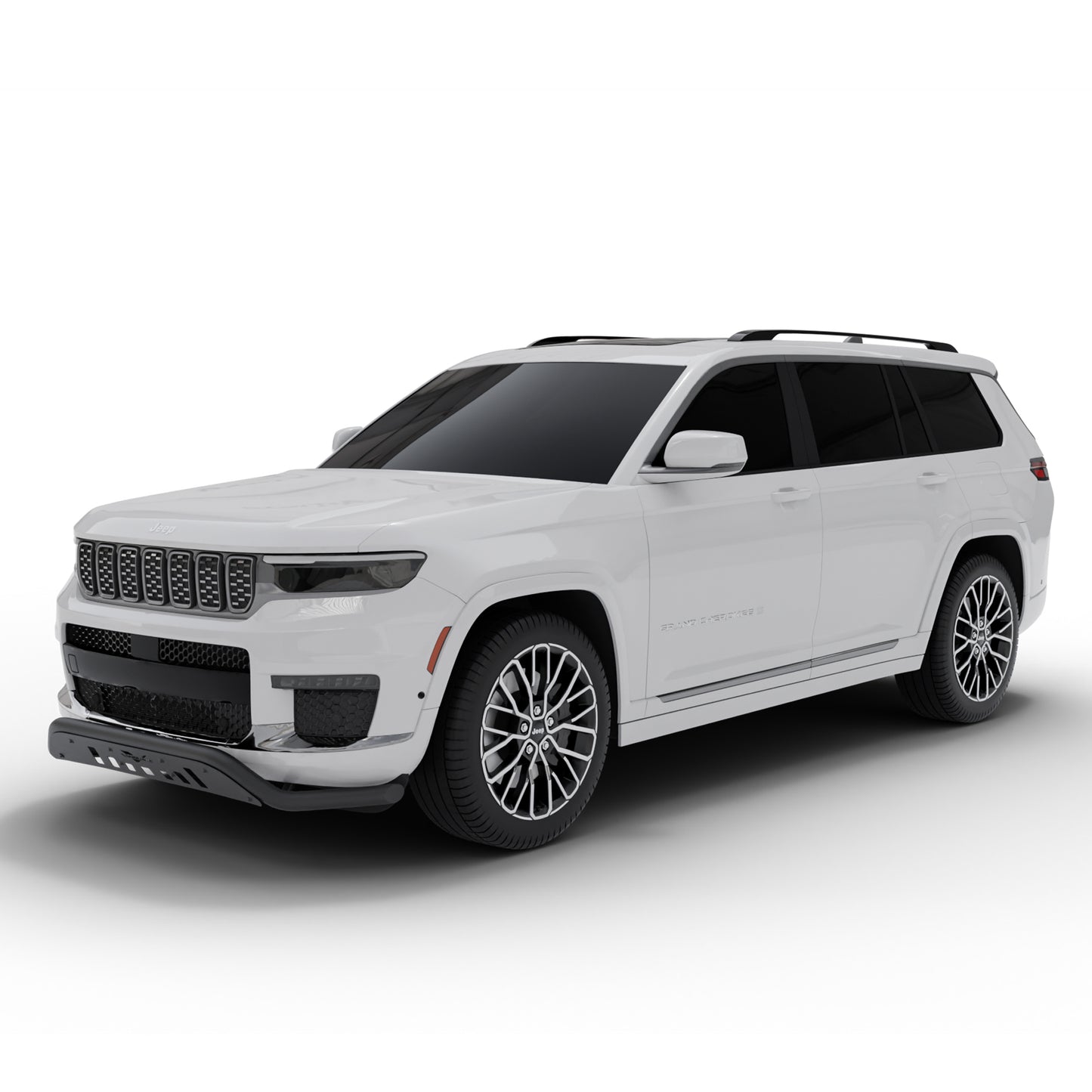 Vanguard Black Powdercoat Front Guards Front Runners Bumper Guard for 2021-2024 jeep grand cherokee l