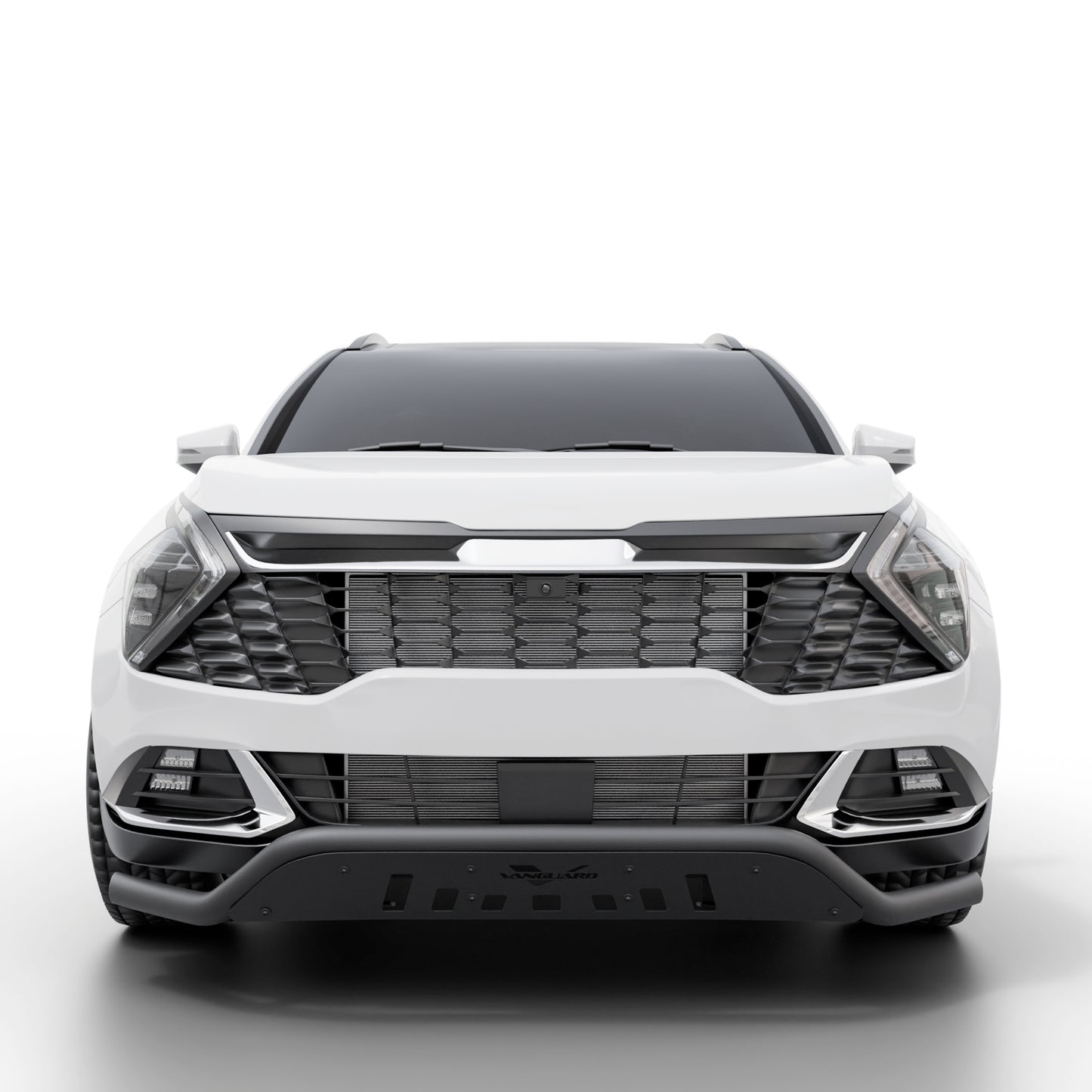 Vanguard Black Powdercoat Front Guards Front Runners Bumper Guard for 2023-2025 kia sportage
