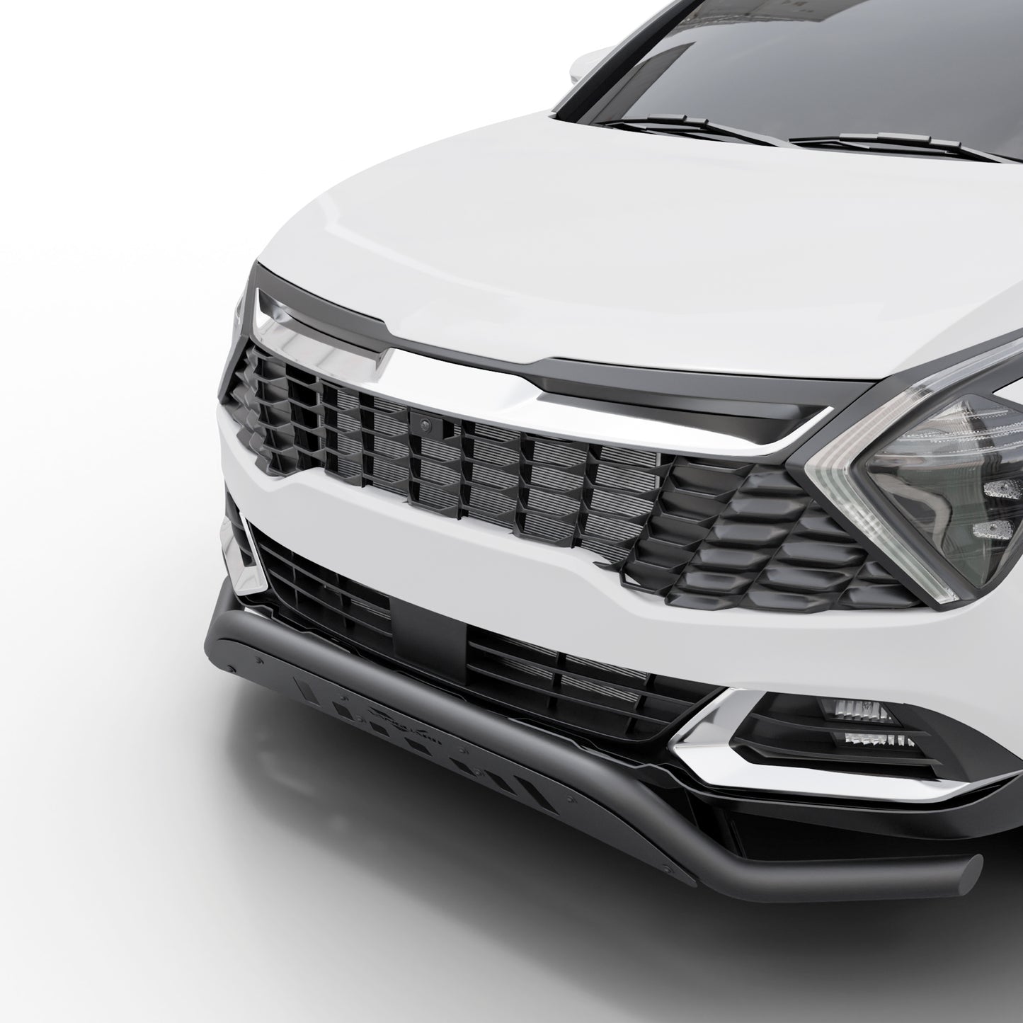 Vanguard Black Powdercoat Front Guards Front Runners Bumper Guard for 2023-2025 kia sportage