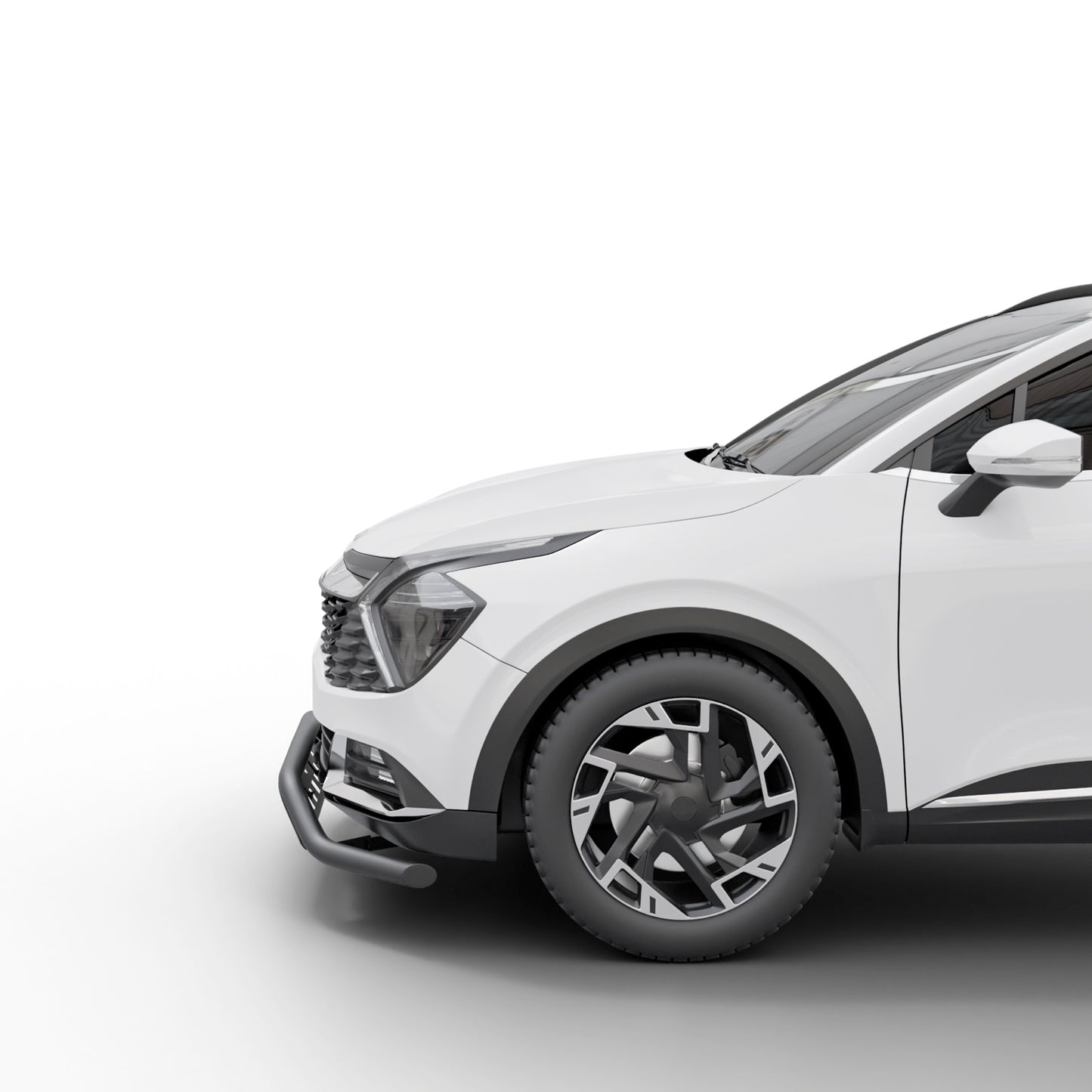 Vanguard Black Powdercoat Front Guards Front Runners Bumper Guard for 2023-2025 kia sportage