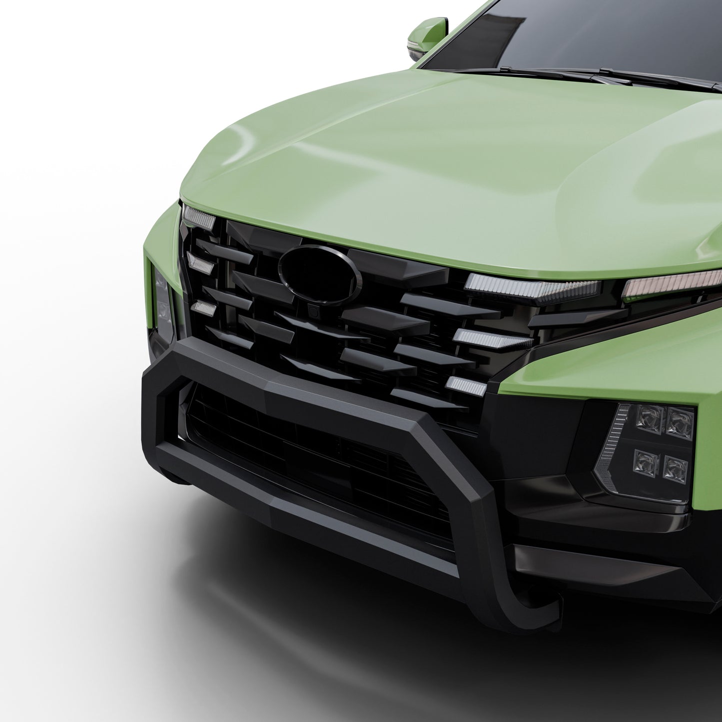 Vanguard Black Powdercoat Front Guards Bull Bars Bumper Guard for 2022-2024 hyundai santa cruz