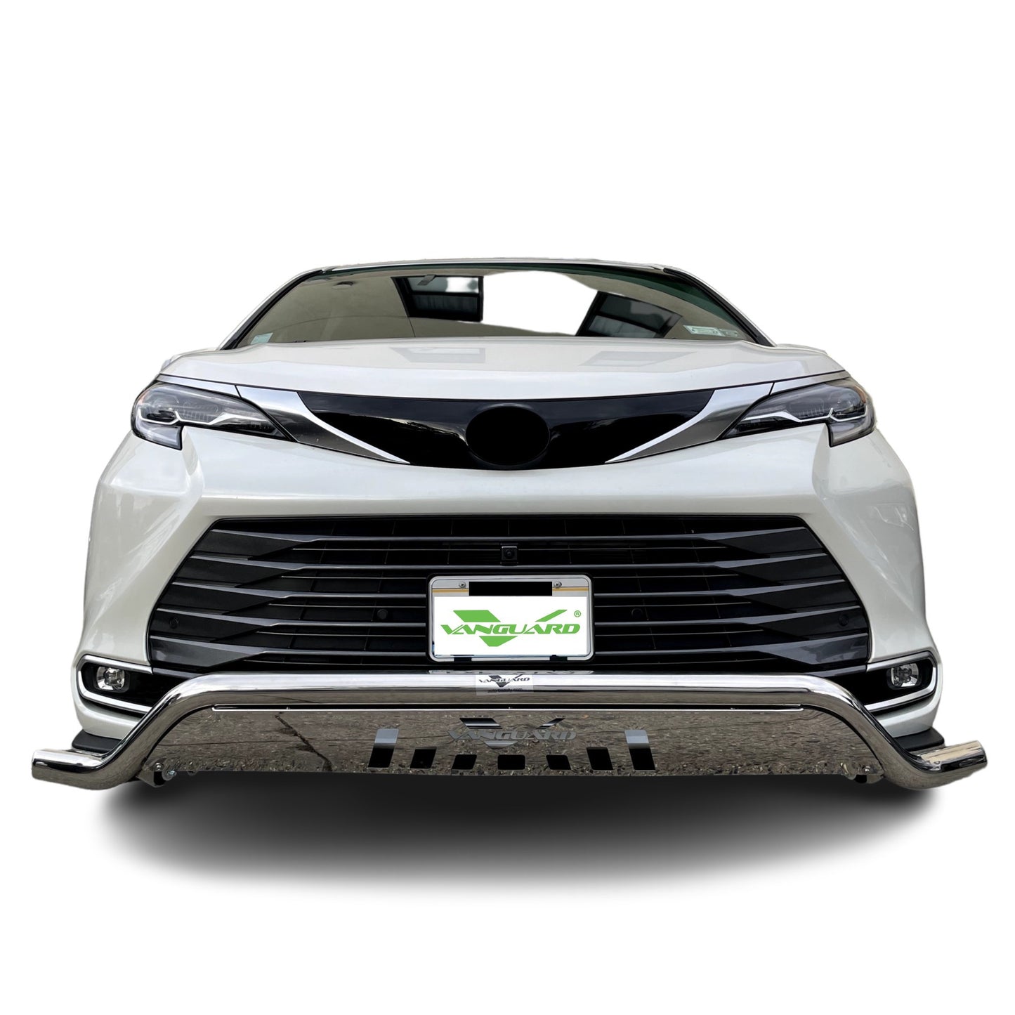 Vanguard Stainless Steel Front Guards Front Runners Bumper Guard for 2021-2025 toyota sienna