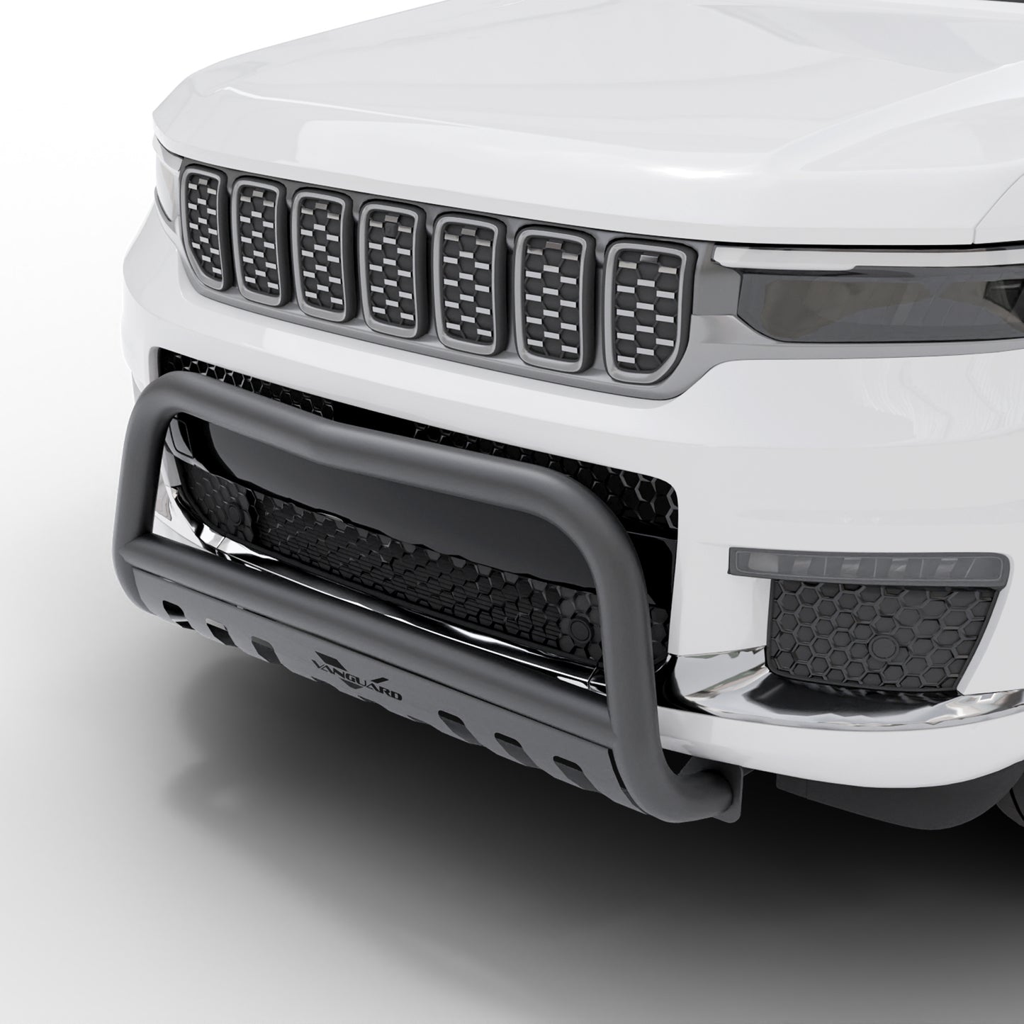 Vanguard Black Powdercoat Front Guards Bull Bars Bumper Guard for 2022-2024 jeep grand cherokee