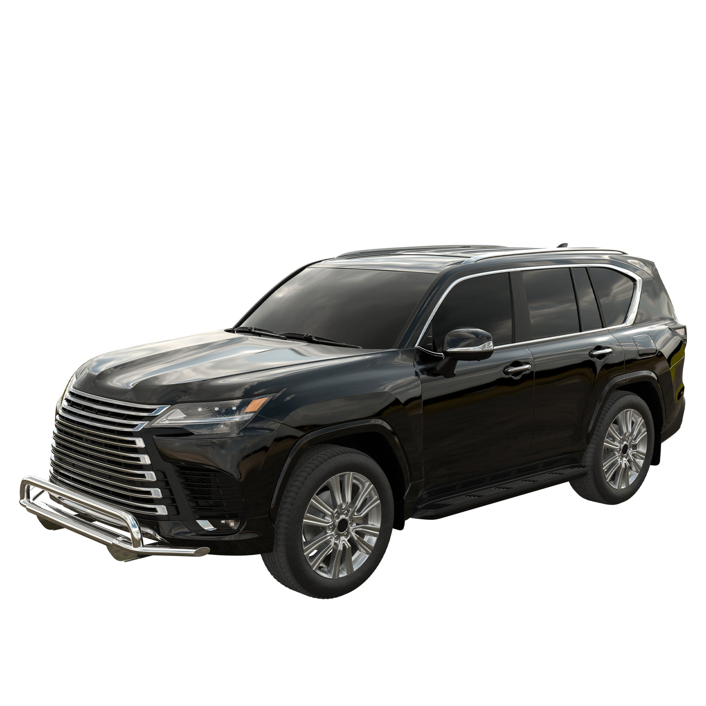 Vanguard Stainless Steel Front Guards Front Runners Bumper Guard for 2022-2024 lexus lx600