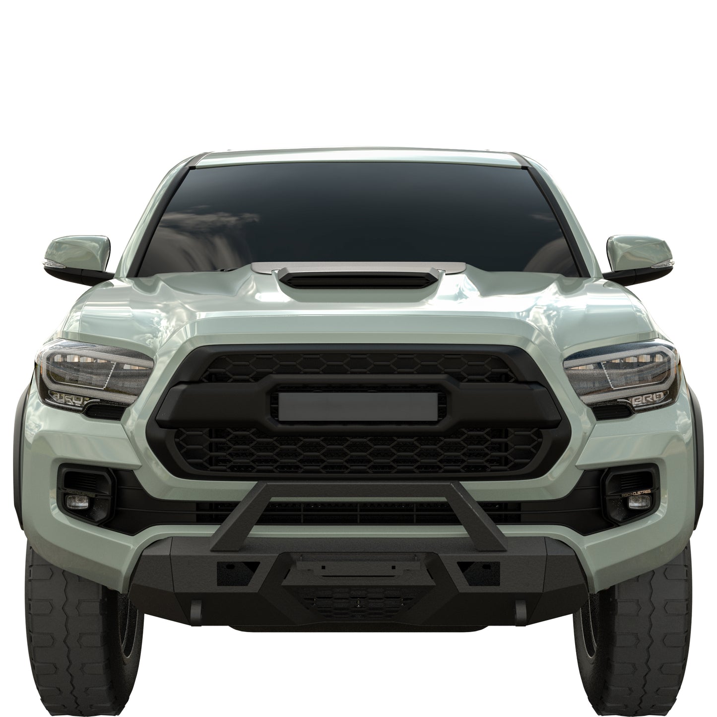Vanguard Black Powdercoat Heavy Duty Bumpers And Grilles Front Bumpers Bumper for 2015-2023 toyota tacoma