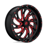 Fuel D642 GLOSS BLACK RED TINTED CLEAR 20x7 4x156 Wheels | Offset: 13 | Backspace: 4.51 | Bore: 132