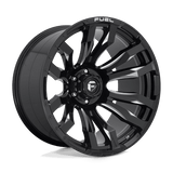 Fuel D673 GLOSS BLACK MILLED 22x12 6x139.7 Wheels | Offset: -44 | Backspace: 4.77 | Bore: 106.1