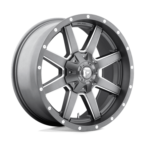 Fuel D542 MATTE GUN METAL MILLED 20x9 6x135/6x139.7 Wheels | Offset: 1 | Backspace: 5.04 | Bore: 106.1