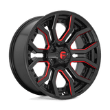 Fuel D712 GLOSS BLACK RED TINTED CLEAR 22x10 6x135/6x139.7 Wheels | Offset: -18 | Backspace: 4.79 | Bore: 106.1