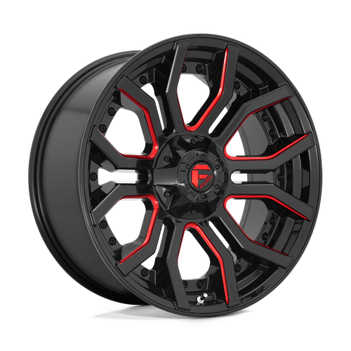 Fuel D712 GLOSS BLACK RED TINTED CLEAR 20x9 5x127/5x139.7 Wheels | Offset: 1 | Backspace: 5.04 | Bore: 87.1