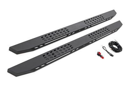 AC2 Running Boards | Amber/White | CrewMax | Toyota Tundra 2WD/4WD (2022-2025)