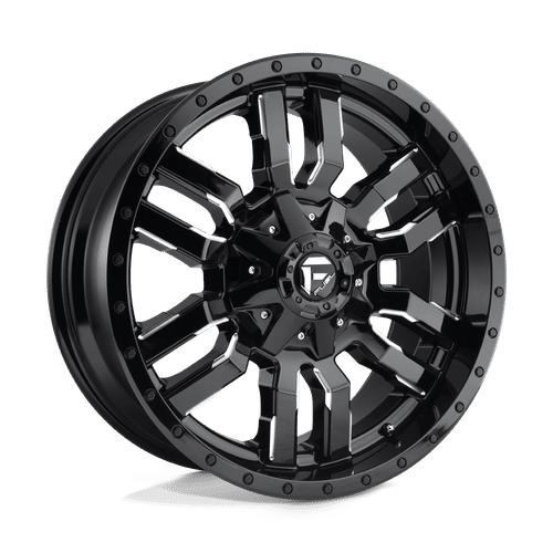 Fuel D595 GLOSS BLACK MILLED 20x10 5x114.3/5x127 Wheels | Offset: -18 | Backspace: 4.79 | Bore: 78.1