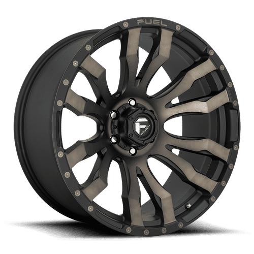 Fuel D674 BLITZ MATTE BLACK DOUBLE DARK TINT 16x8 5x139.7 Wheels | Offset: 1 | Backspace: 4.54 | Bore: 108