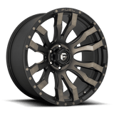 Fuel D674 BLITZ MATTE BLACK DOUBLE DARK TINT 16x8 5x139.7 Wheels | Offset: 1 | Backspace: 4.54 | Bore: 108