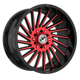 XF OFFROAD XF-239 Black Machined Red 20x10 5x127/5x139.7 Wheels | Offset: -12 | Backspace: nan | Bore: 78.1