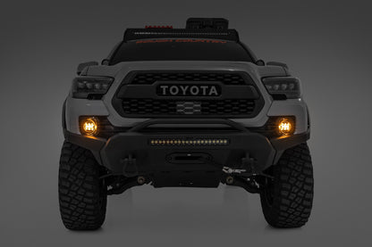 LED Fog Light Kit | 3.5 Inch Round Black Series | Amber DRL | Toyota Tacoma (16-22)