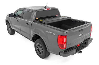 Hard Tri-Fold Flip Up Bed Cover | 5' Bed | Ford Ranger 2WD/4WD (19-23)