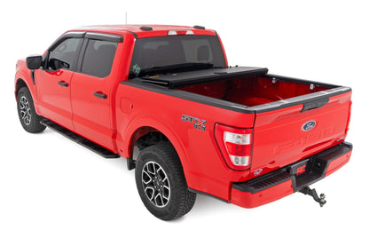 Hard Tri-Fold Flip Up Bed Cover | 5'7" Bed | Ford F-150 (15-20)