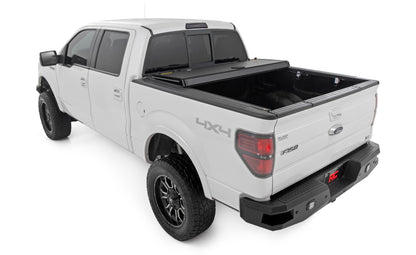 Hard Tri-Fold Flip Up Bed Cover | 5'7" Bed | Ford F-150 2WD/4WD (04-14)