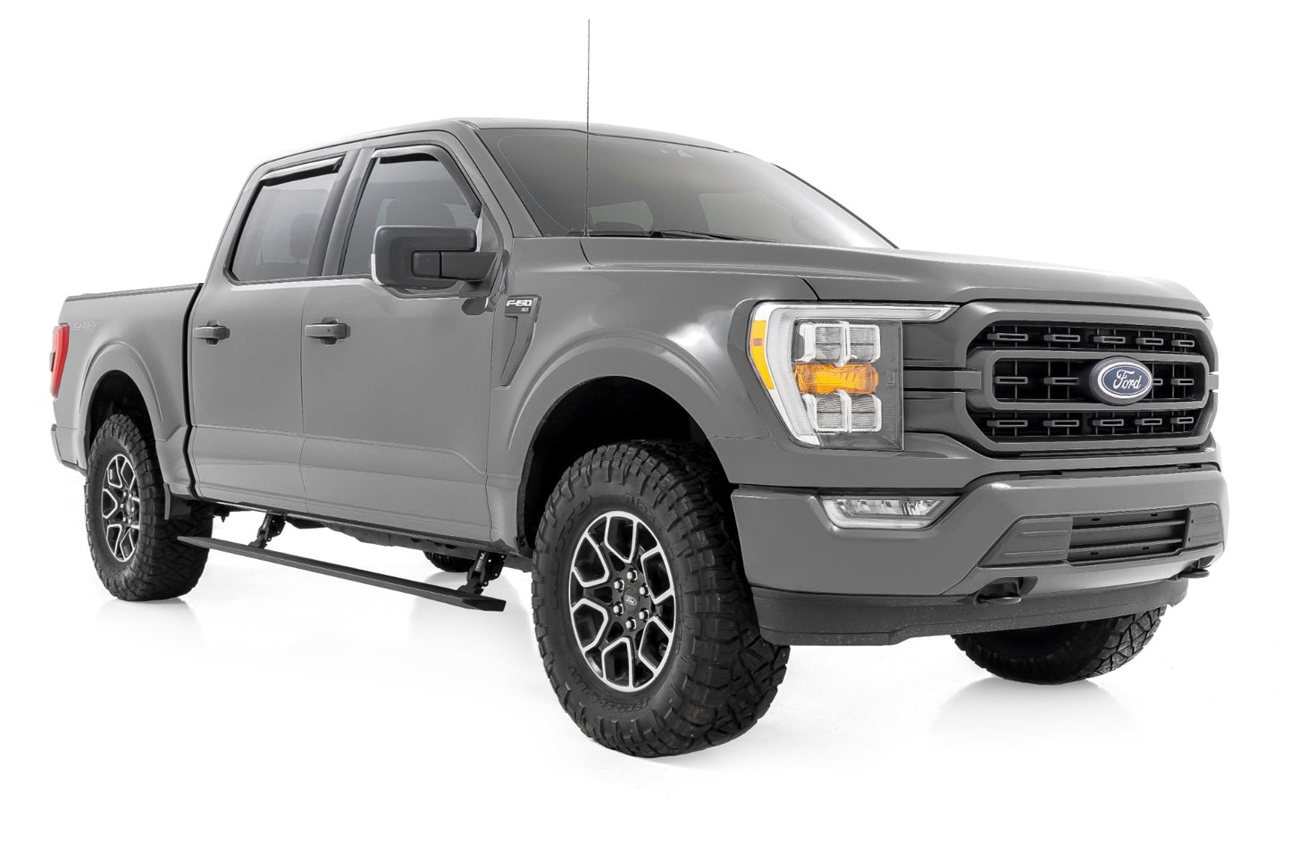 Power Running Boards | Lighted | Crew Cab | Ford F-150/Lightning/F-250/F-350/Raptor (15-23)