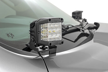 LED Light Kit | Ditch Mount | 2" Black Pair | White DRL | Ram 1500 (19-24)