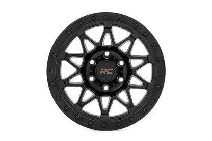 Rough Country 78 Series Wheel | Simulated Beadlock | Black | 18x9 | 6x135 | -12mm