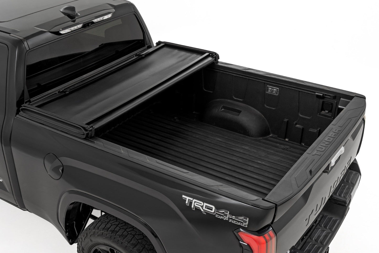 Soft Tri-Fold Bed Cover | 6'7" Bed | with & w/o OE Rails | Toyota Tundra 2WD/4WD (2022-2025)