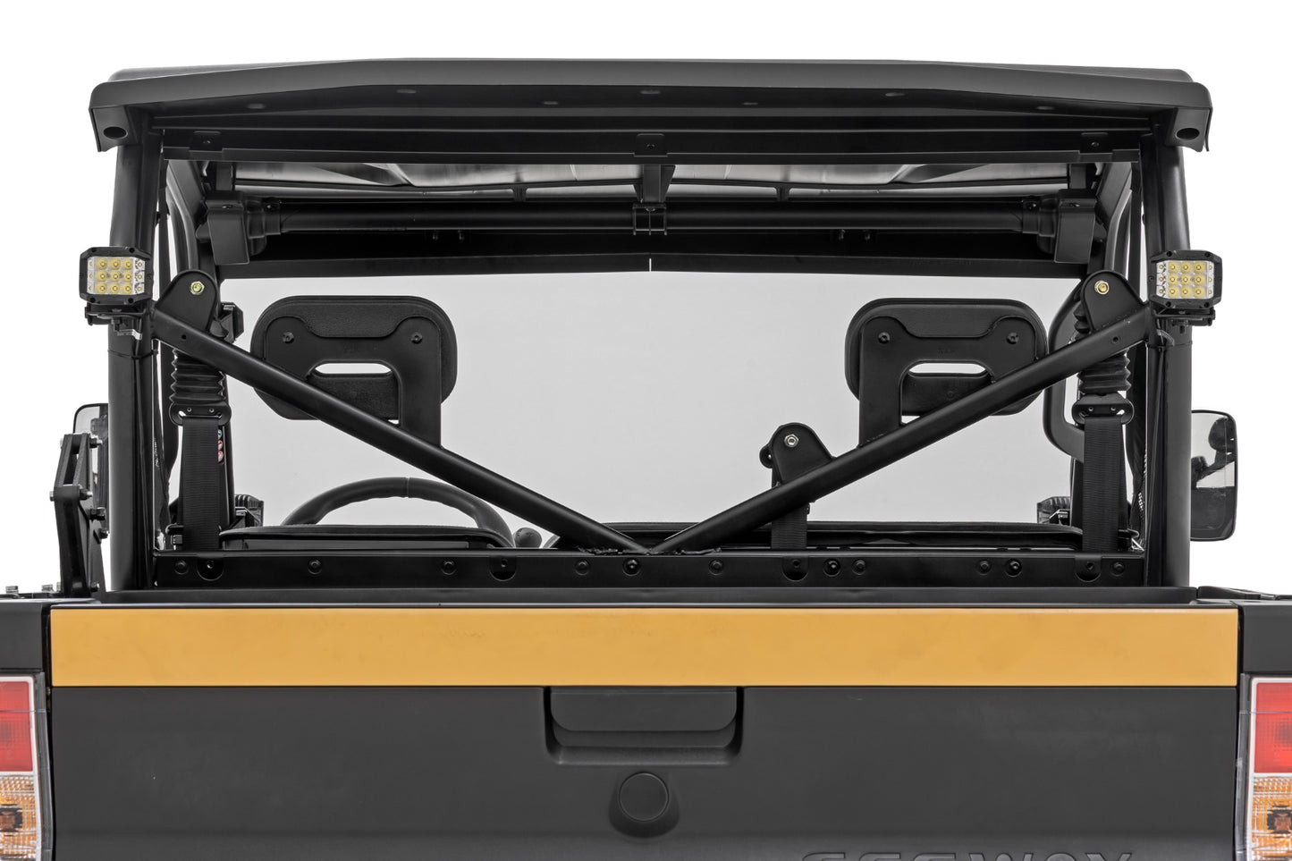 LED Light Kit | Rear Mount | 2" Black Pair | White DRL | Segway 570 F