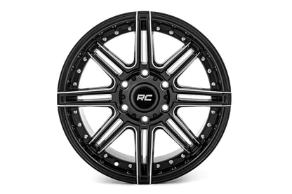 Rough Country 88 Series Wheel | One-Piece | Gloss Black | 22x10 | 6x5.5 | -25mm