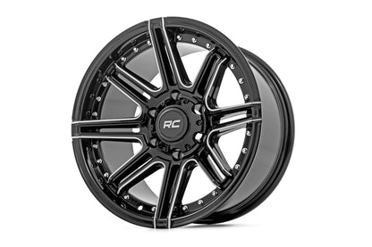 Rough Country 88 Series Wheel | One-Piece | Gloss Black | 22x10 | 6x5.5 | -25mm