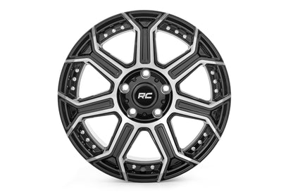 Rough Country 89 Series Wheel | One-Piece | Black Machined Gun Metal | 17x9 | 6x135 |  -12mm