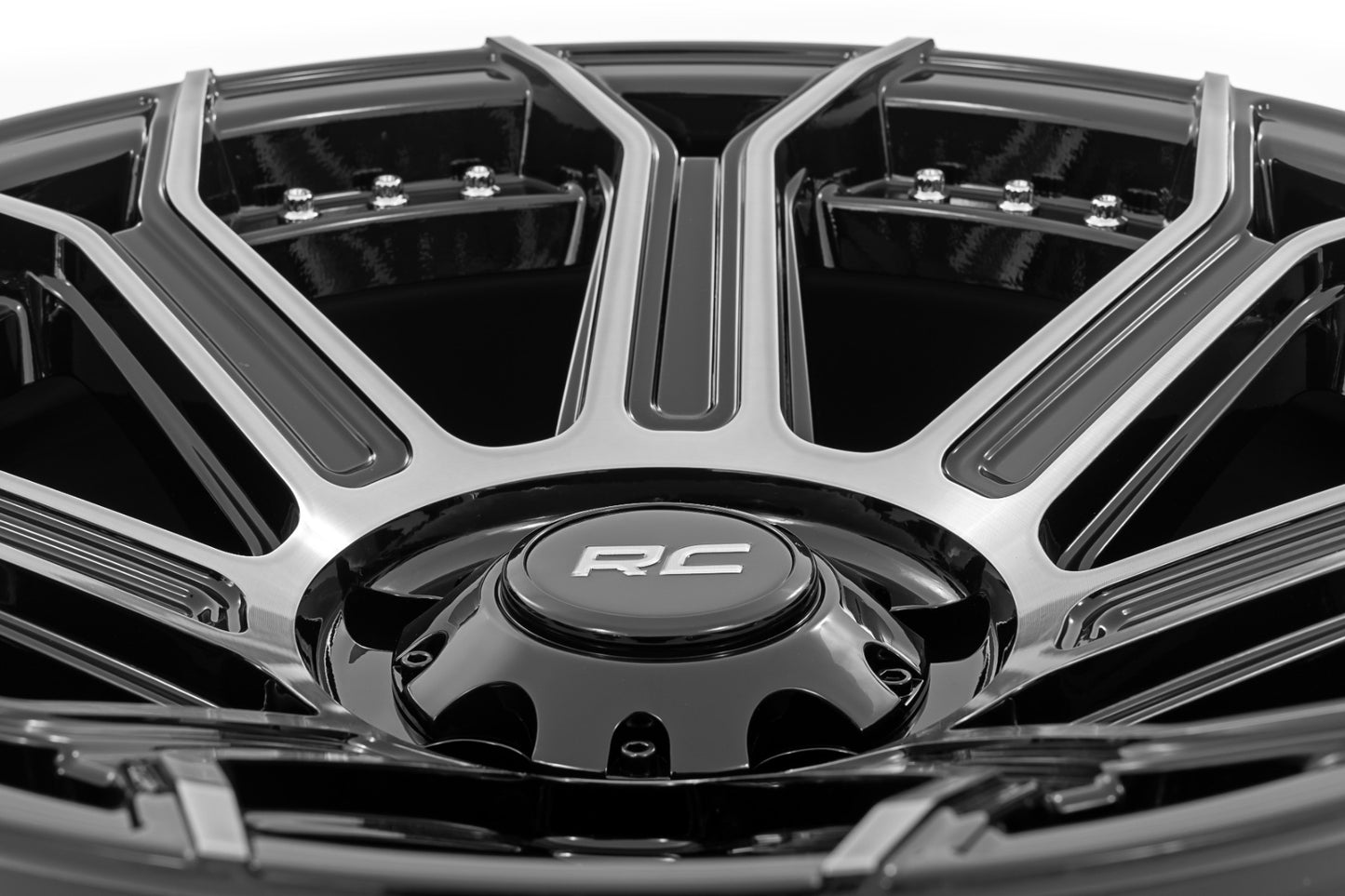 Rough Country 89 Series Wheel | One-Piece | Black Machined Gun Metal | 17x9 | 5x5 |  -12mm