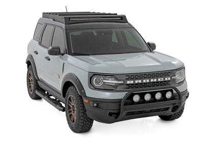 Nudge Bar | w/ Tow Hooks | 20 Inch Black Single Row LED | Ford Bronco Sport 4WD (2021-2024)
