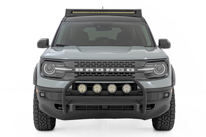 Nudge Bar | w/ Tow Hooks | 4 Inch Round Led (x4) | Ford Bronco Sport 4WD (2021-2024)