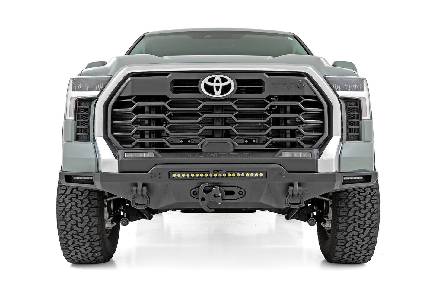 Hybrid Front Bumper | 12000S | Blk LED w/ White DRL | Toyota Tundra 2WD/4WD (2022-2024)