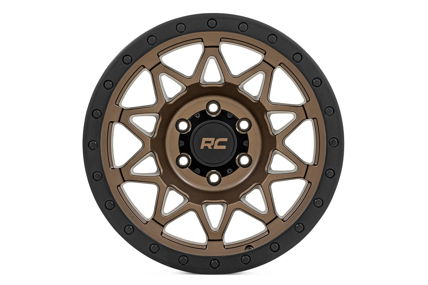 Rough Country 78 Series Wheel | Simulated Beadlock | Bronze/Black | 17x8.5 | 5x4.5 | +0mm
