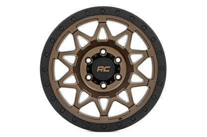 Rough Country 78 Series Wheel | Simulated Beadlock | Bronze/Black | 17x8.5 | 5x4.5 | +0mm
