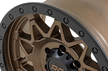 Rough Country 78 Series Wheel | Simulated Beadlock | Bronze/Black | 18x9 | 5x5 | 0mm