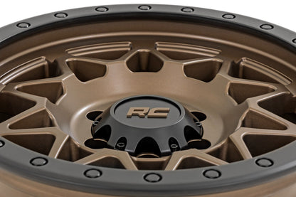 Rough Country 78 Series Wheel | Simulated Beadlock | Bronze/Black | 18x9 | 6x5.5 | +0mm