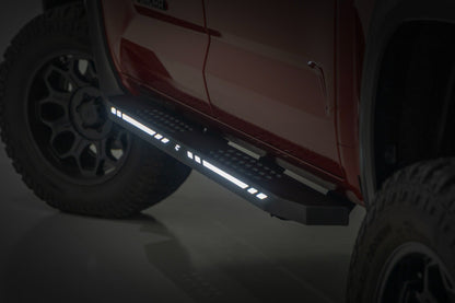 AC2 Running Boards | Amber/White | CrewMax | Toyota Tundra 2WD/4WD (2022-2025)
