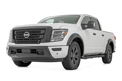 Traditional Pocket Fender Flares | Crew | QAK Glacier White | W/O Emblem | Nissan Titan (17-23)