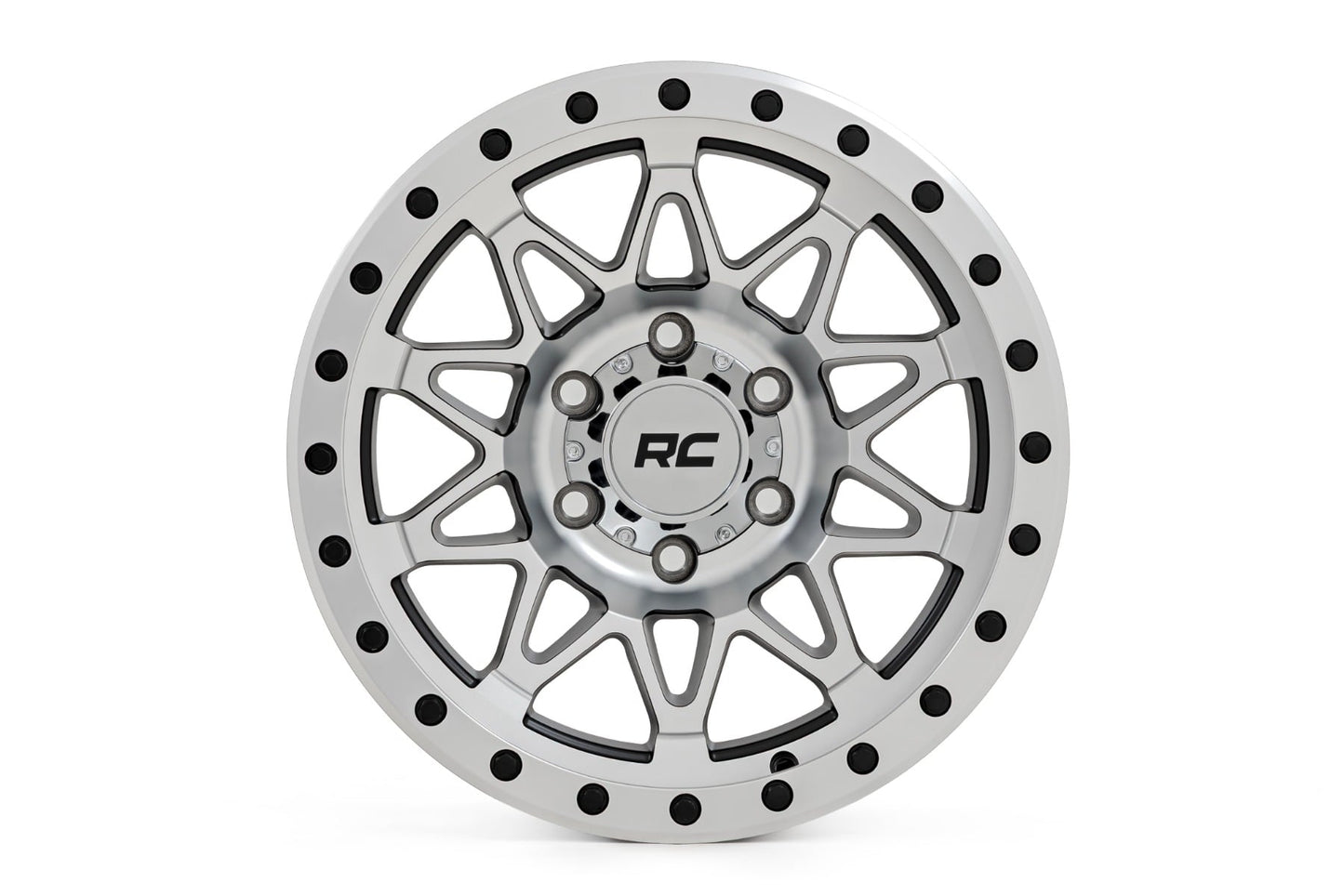 Rough Country 78 Series Wheel | Simulated Beadlock | Full Machine | 18x9 | 8x170 | -12mm