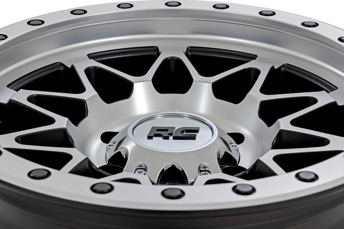 Rough Country 78 Series Wheel | Simulated Beadlock | Full Machine | 18x9 | 8x6.5 | -12mm