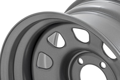 Steel Wheel | Gray | 15x8 | 5x4.5 | 3.30 Bore | -19