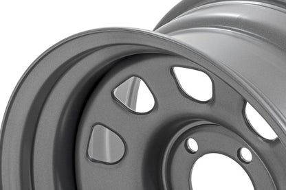Steel Wheel | Gray | 16x8 | 6x5.5 | 4.25 Bore | -12