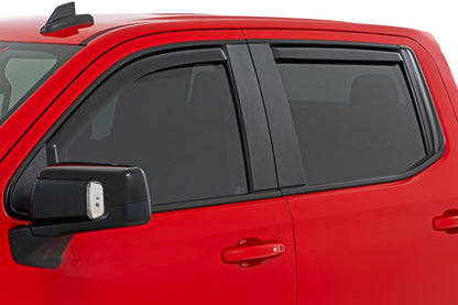 Side Window Deflectors | In Channel Rain Guard | Chevy/GMC 1500/2500HD/3500HD (19-24)