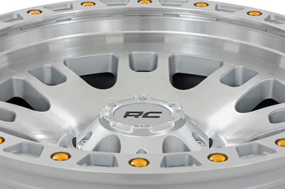 Rough Country 82 Series Wheel | One-Piece | Full Machined | 17x9 | 5x5 | -12mm
