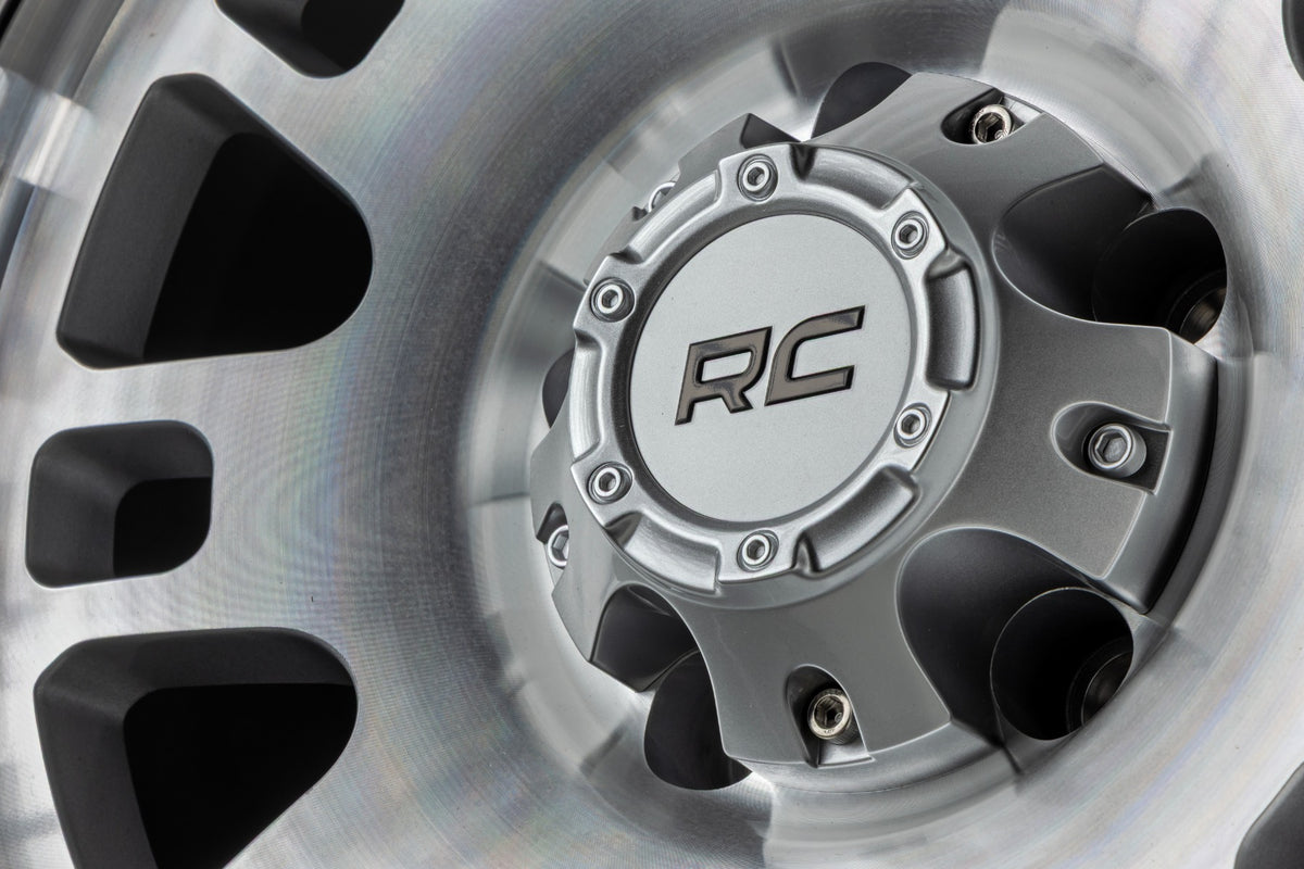 Rough Country 82 Series Wheel | One-Piece | Full Machined | 17x9 | 6x5.5 | -12mm